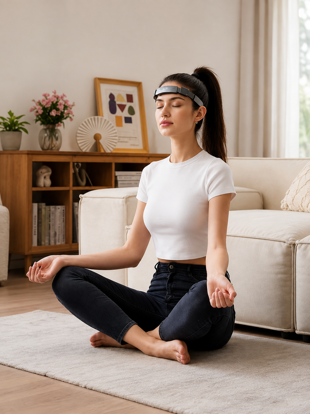EEG Meditation Headband Brainwave Tracker