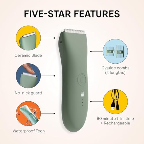 Waterproof Body Hair Trimmer for Men