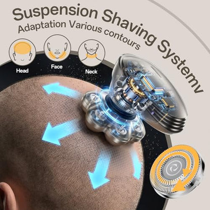 7D Electric Head Shaver for Men