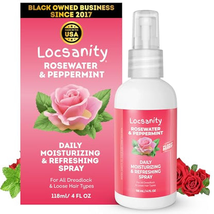 Rosewater Peppermint Loc Moisturizing Spray