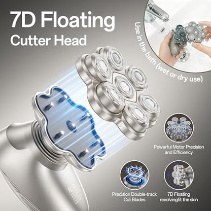 7D Electric Head Shaver for Men