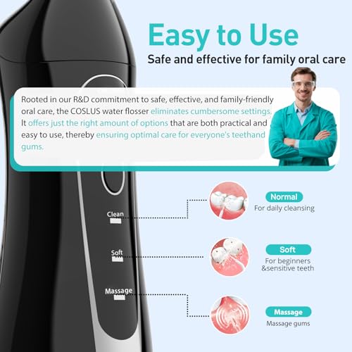 Portable Cordless Water Dental Flosser
