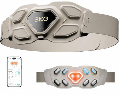 Cordless Lower Back Massager with Heat Therapy