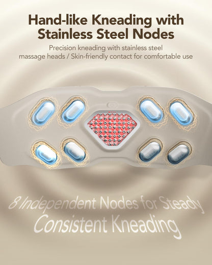 Cordless Lower Back Massager with Heat Therapy
