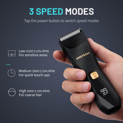 Waterproof Body Hair Trimmer for Men