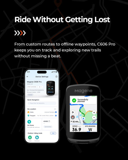 GPS Cycling Computer with Map Navigation