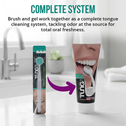 Premium Tongue Cleaner Brush Kit