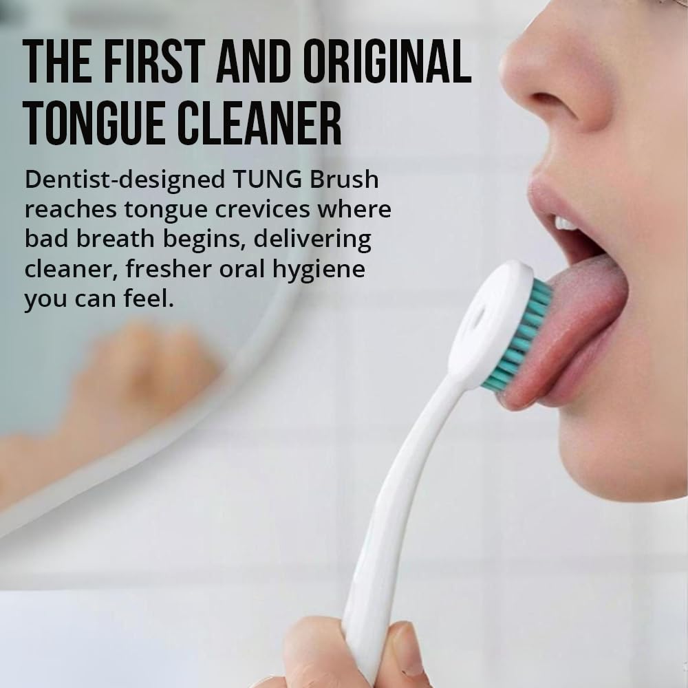 Premium Tongue Cleaner Brush Kit