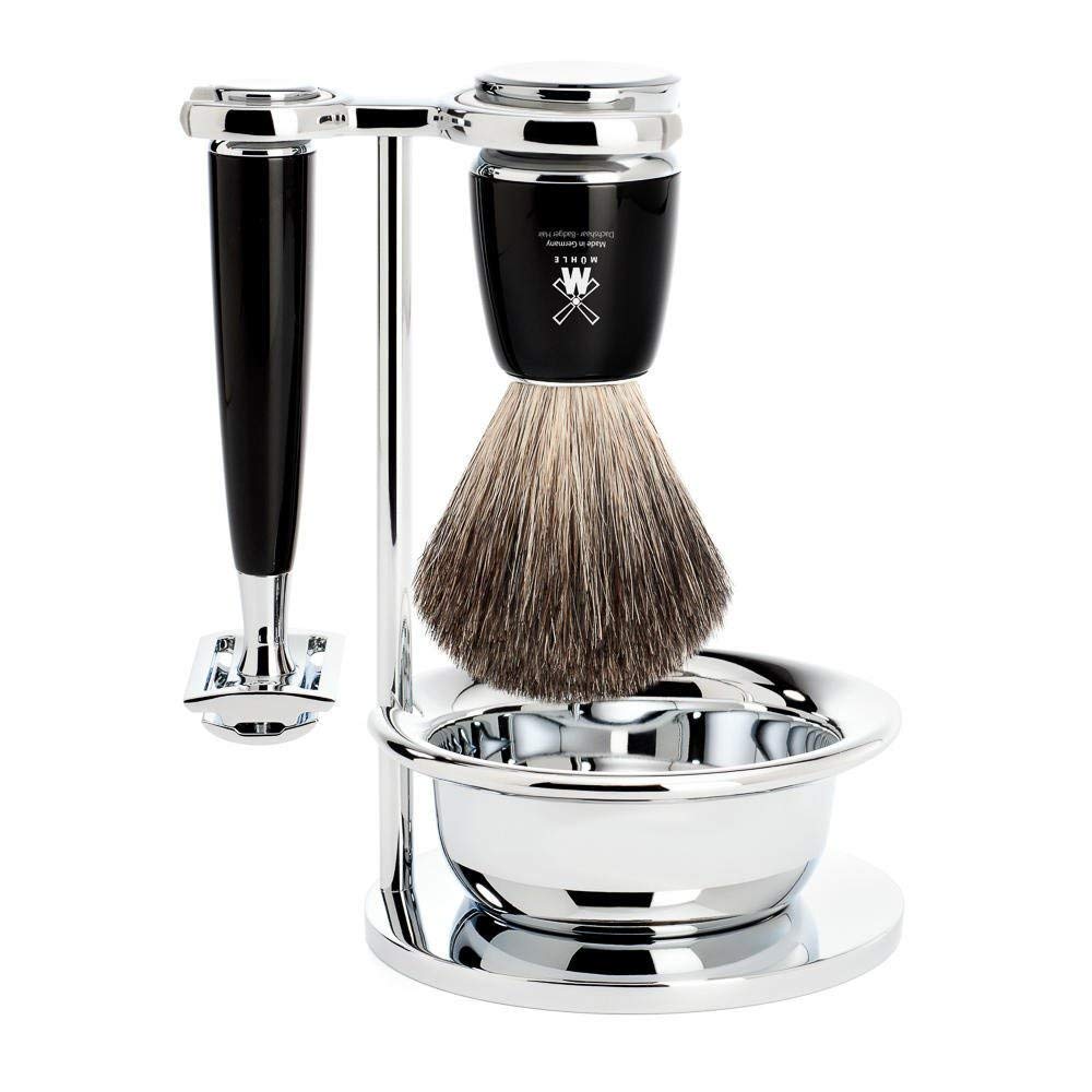 Luxury Shaving Set with Razor and Brush