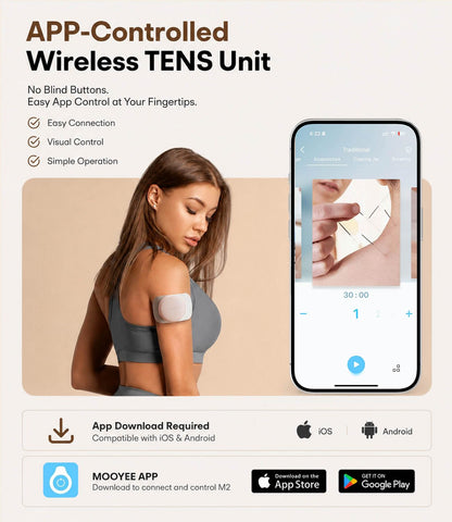 Wireless TENS EMS Muscle Relief Device