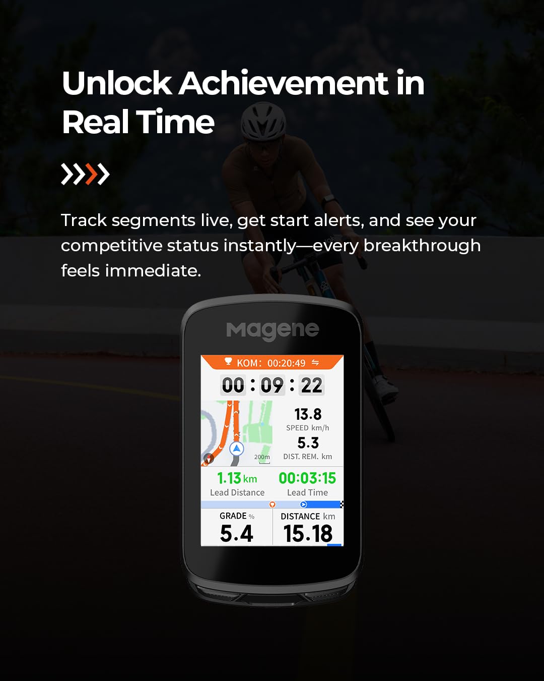 GPS Cycling Computer with Map Navigation