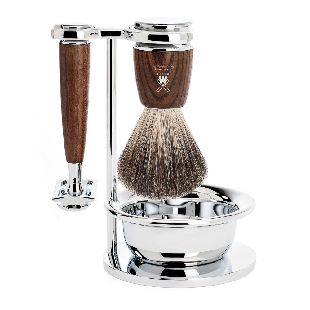 Luxury Shaving Set with Razor and Brush