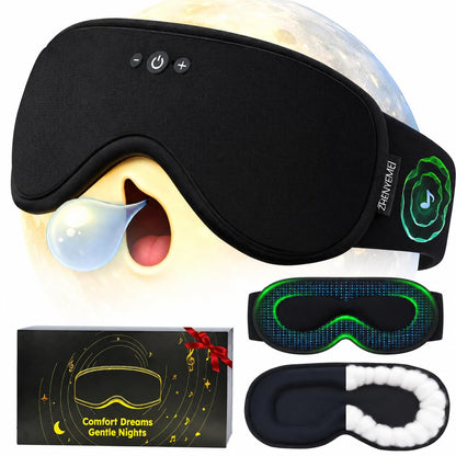 Smart Bluetooth Sleep Mask with Cooling Gel