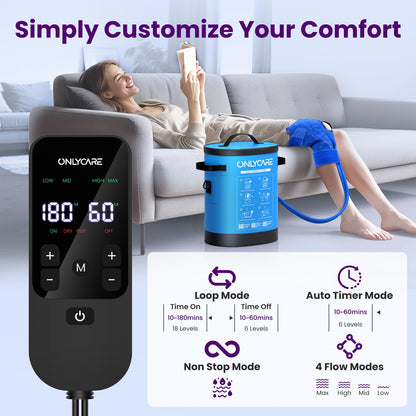 Portable Cold Therapy Machine with Ice Pad