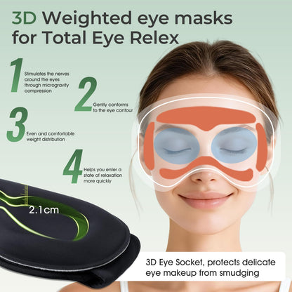 Smart Bluetooth Sleep Mask with Cooling Gel