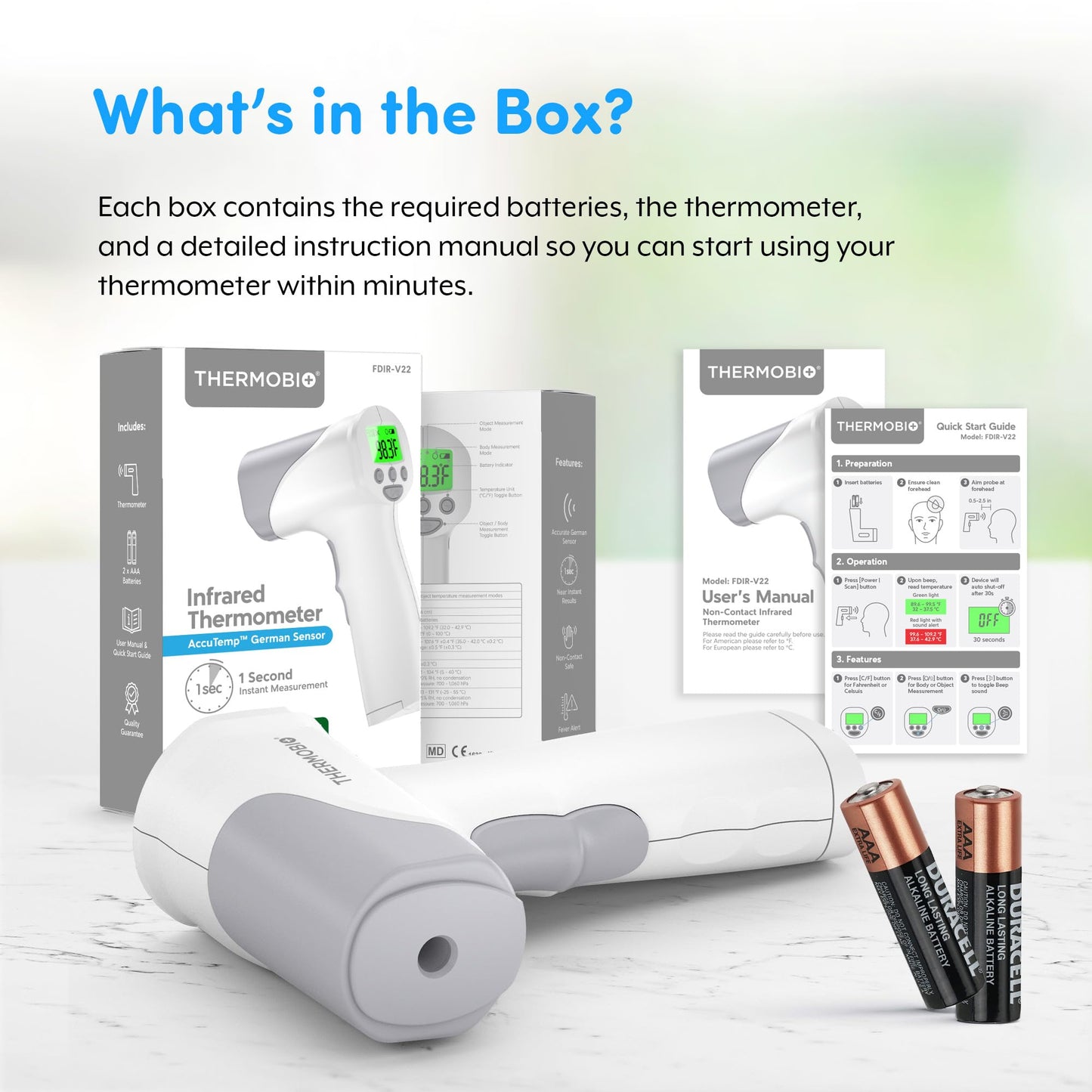 Touchless Infrared Forehead Thermometer