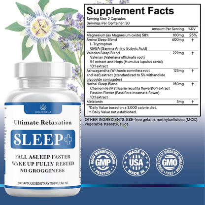 Chamomile Magnesium Sleep Support Supplement