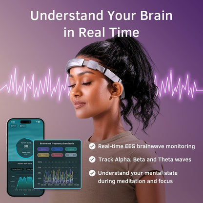 EEG Meditation Headband Brainwave Tracker