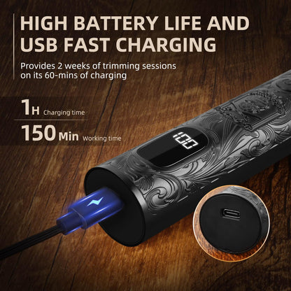 Cordless Beard Trimmer Grooming Kit