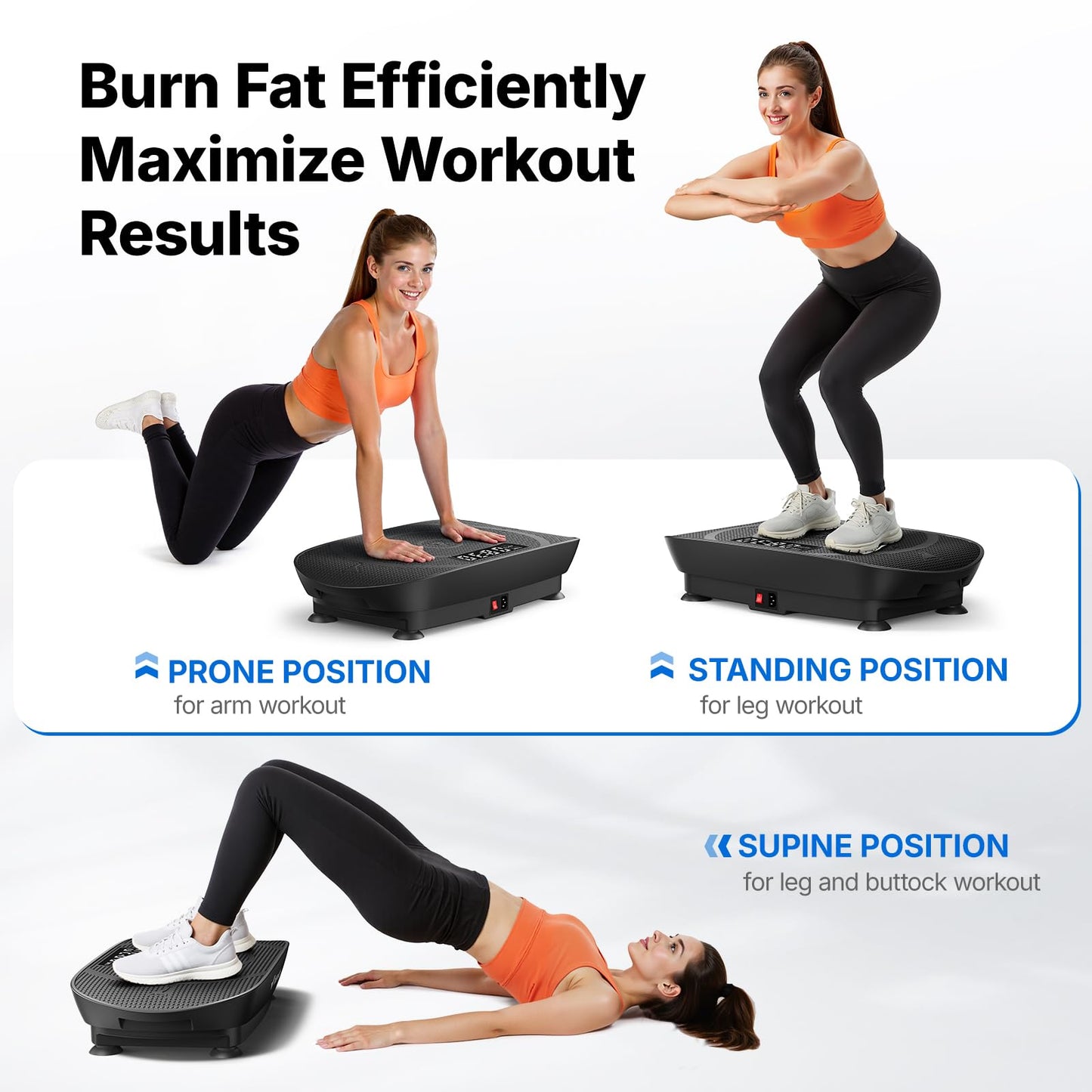 Curved Vibration Plate Exercise Machine