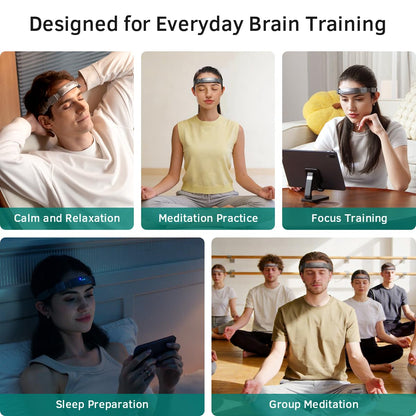 EEG Meditation Headband Brainwave Tracker