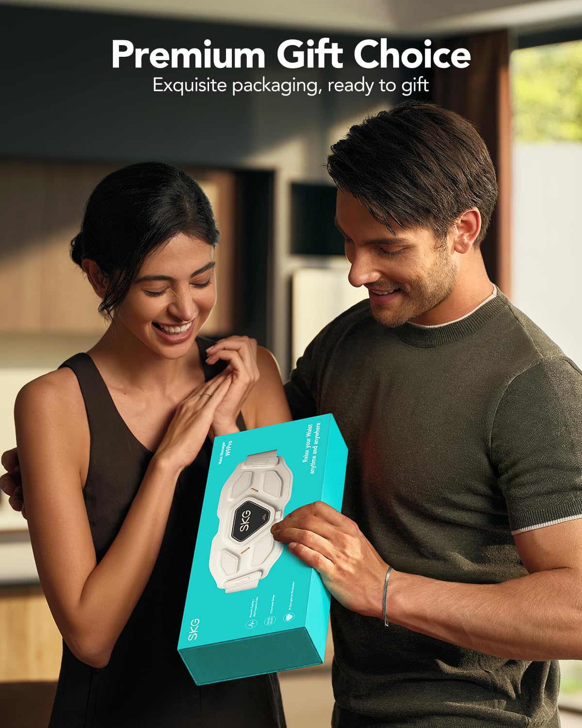 Cordless Lower Back Massager with Heat Therapy