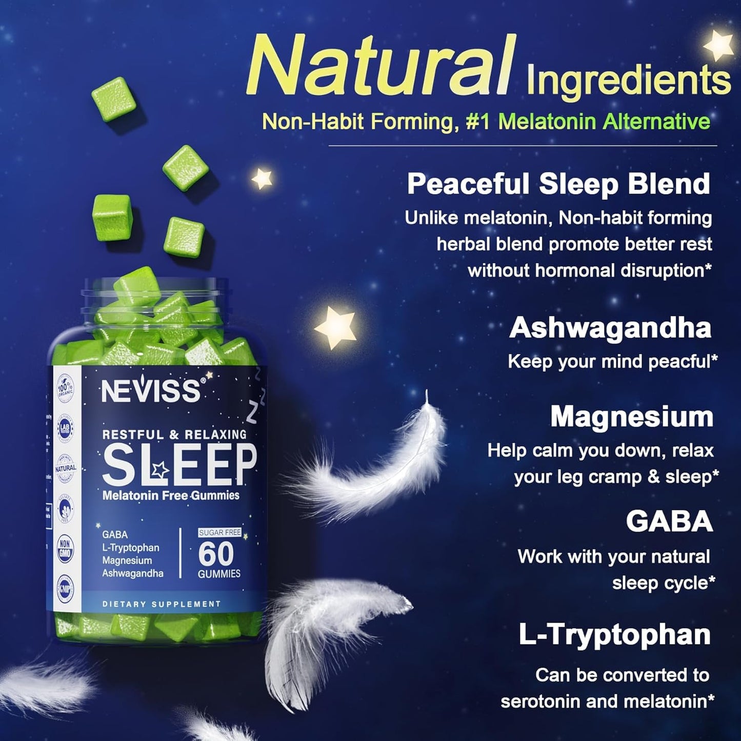 GABA Magnesium Ashwagandha Sleep Gummies