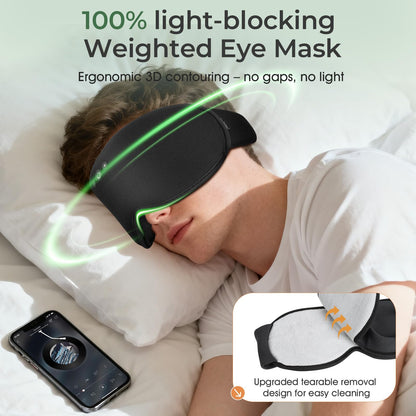 Smart Bluetooth Sleep Mask with Cooling Gel