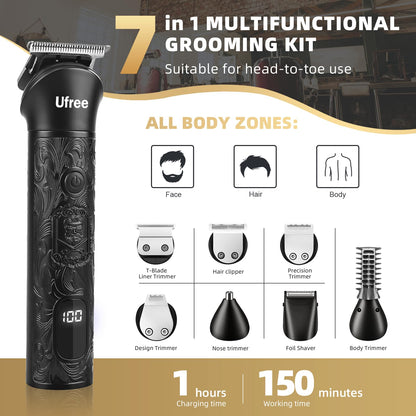 Cordless Beard Trimmer Grooming Kit
