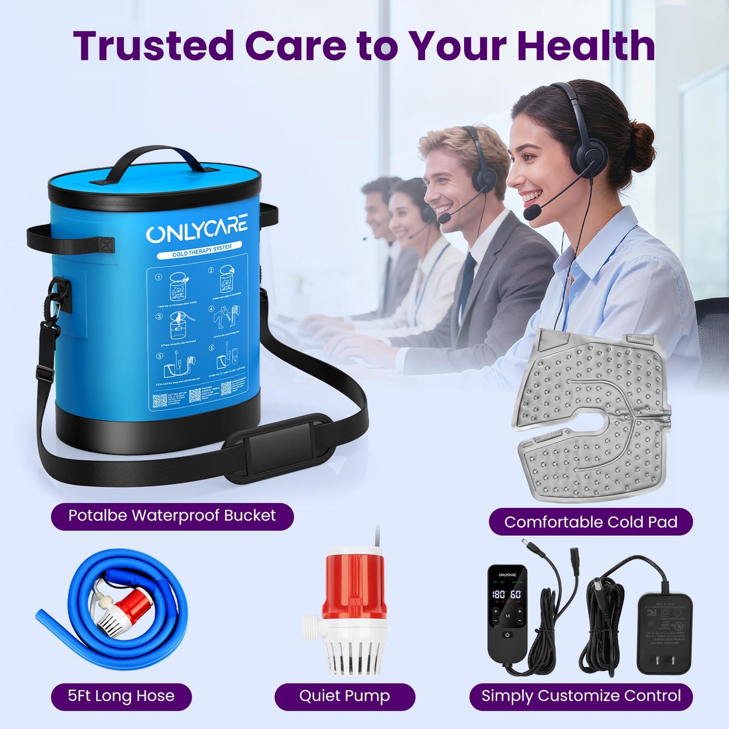 Portable Cold Therapy Machine with Ice Pad