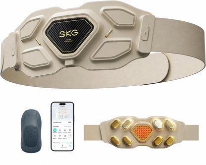 Cordless Lower Back Massager with Heat Therapy