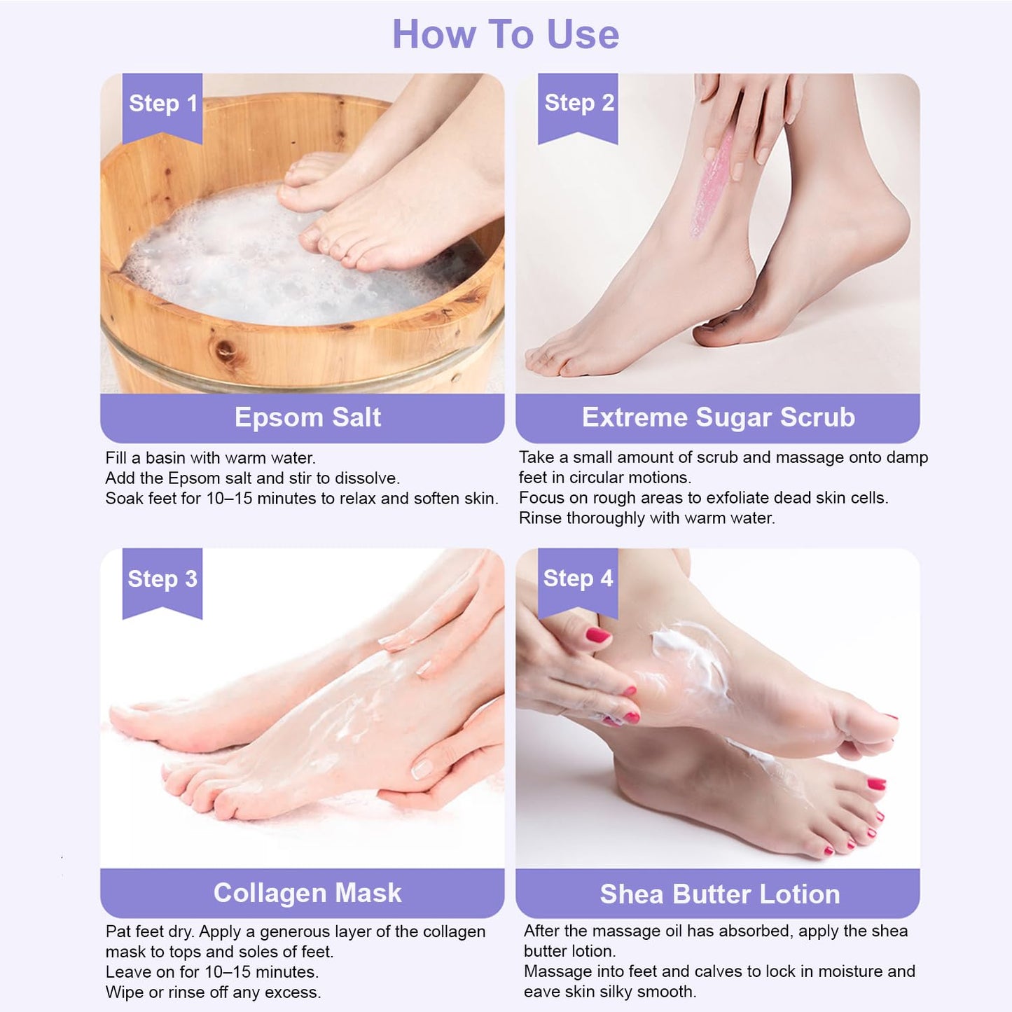 5-Step At Home Pedicure Spa Kit