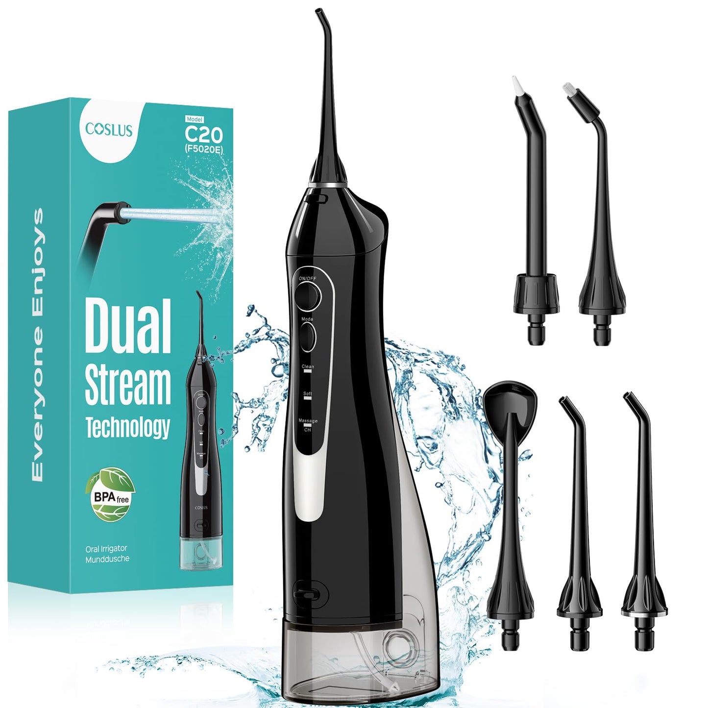 Portable Cordless Water Dental Flosser