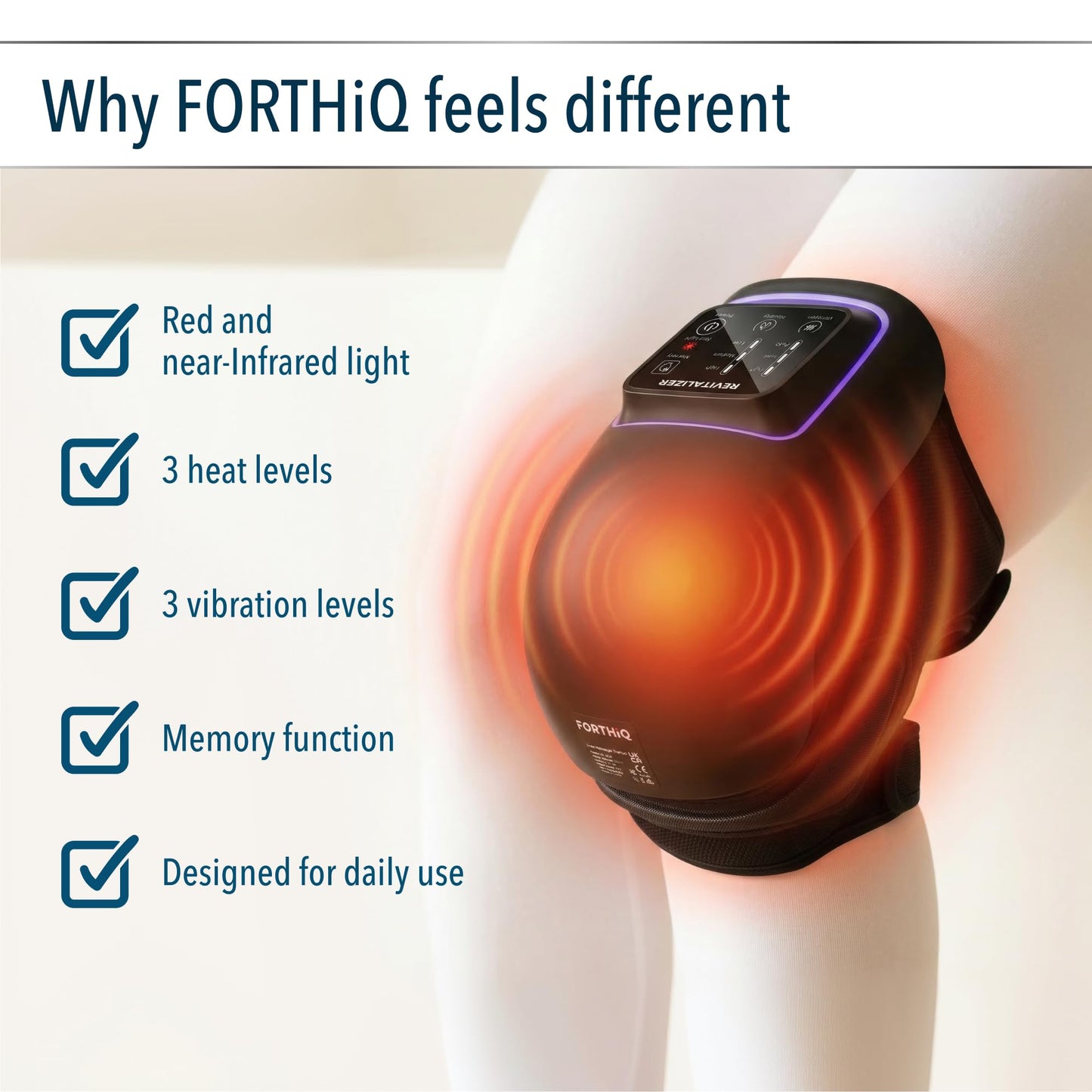Smart Knee Massager with Heat Therapy
