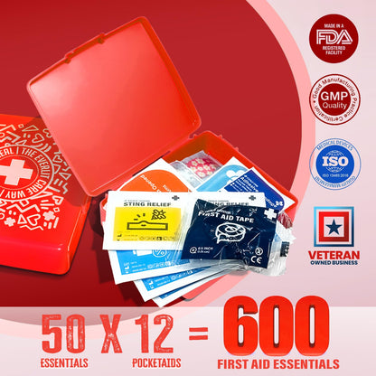 Mini Portable First Aid Kit Case
