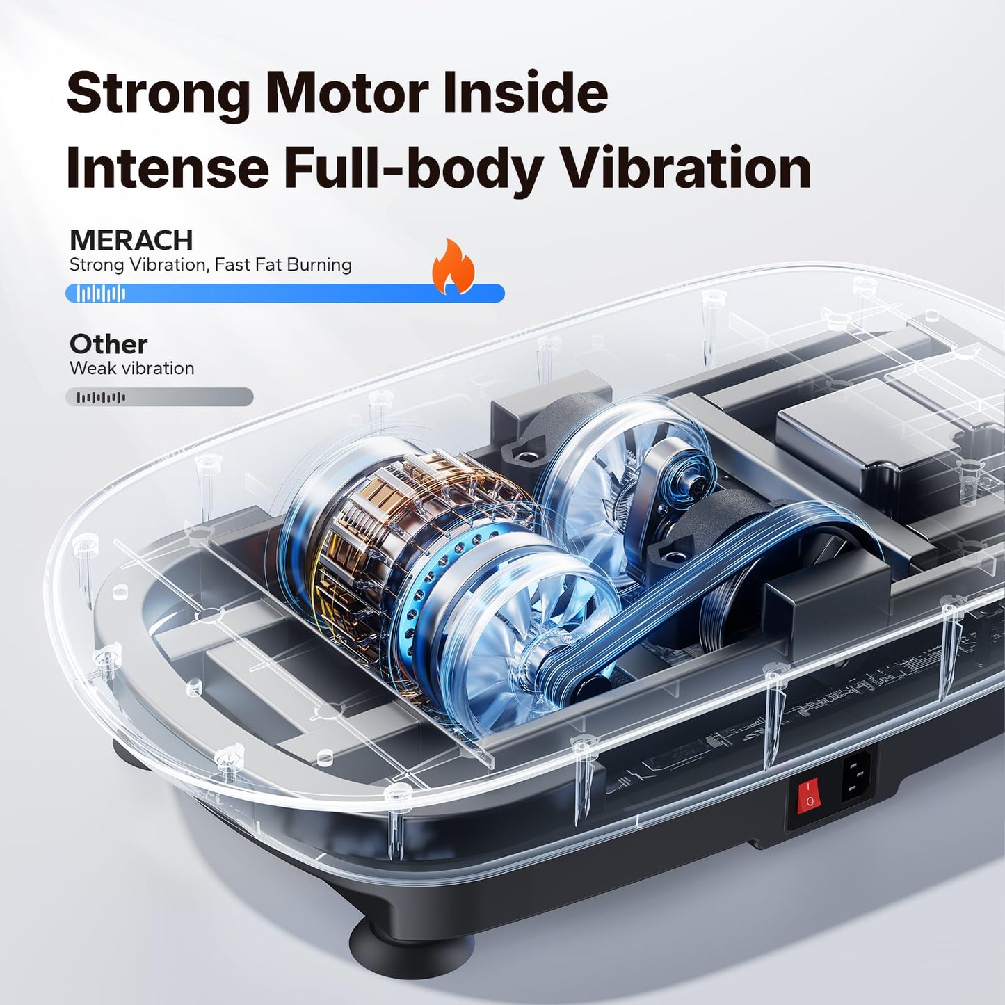 Curved Vibration Plate Exercise Machine