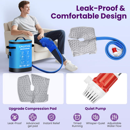 Portable Cold Therapy Machine with Ice Pad