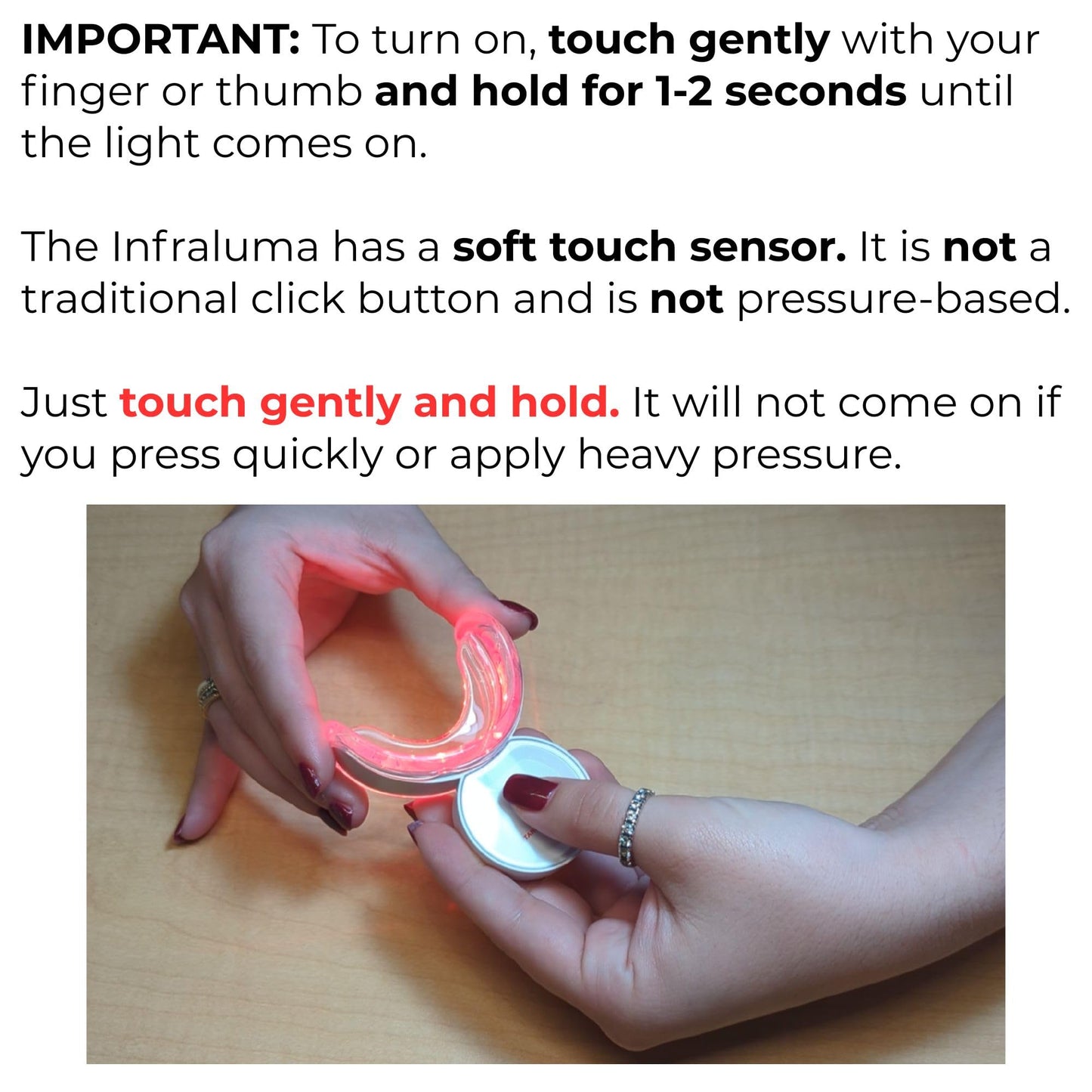 Infrared Red Light Gum Therapy Device