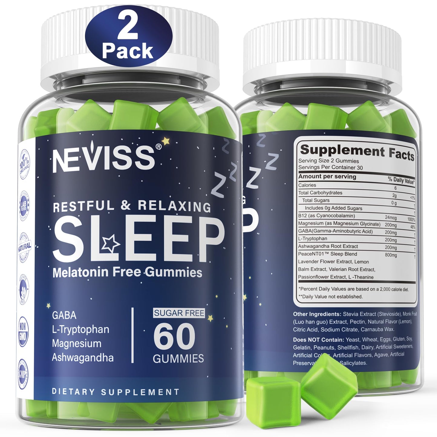 GABA Magnesium Ashwagandha Sleep Gummies