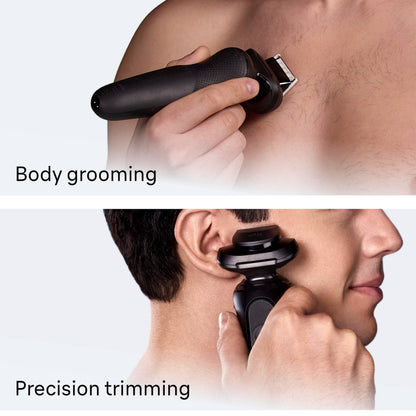 Wet Dry Electric Shaver with Attachments