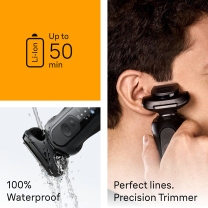 Wet Dry Electric Shaver with Attachments