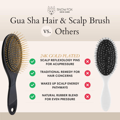 Gua Sha Scalp Massage Hair Brush