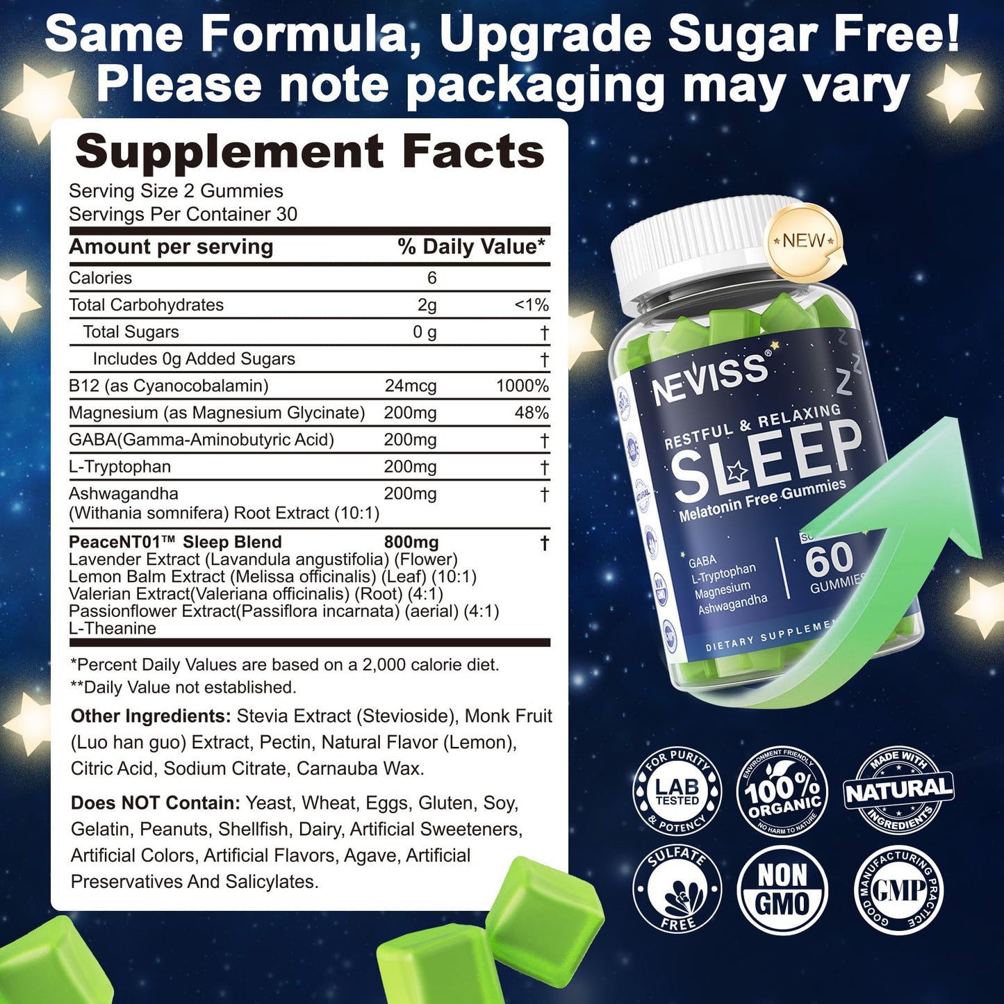 GABA Magnesium Ashwagandha Sleep Gummies