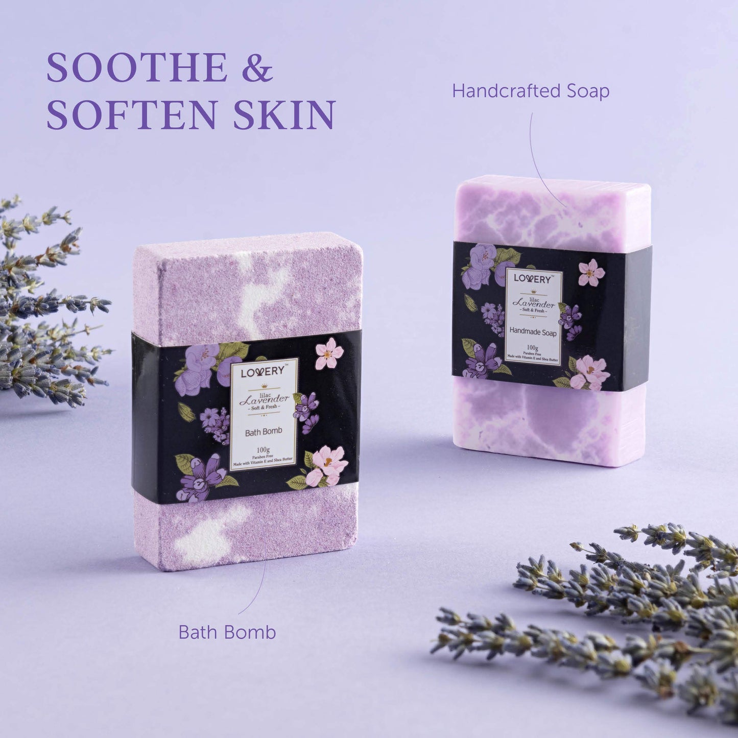Lavender Spa Gift Basket Self Care Set