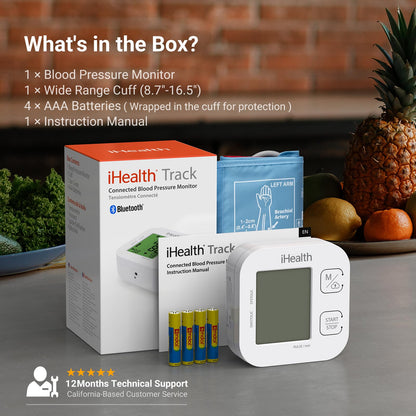 Bluetooth Upper Arm Blood Pressure Monitor
