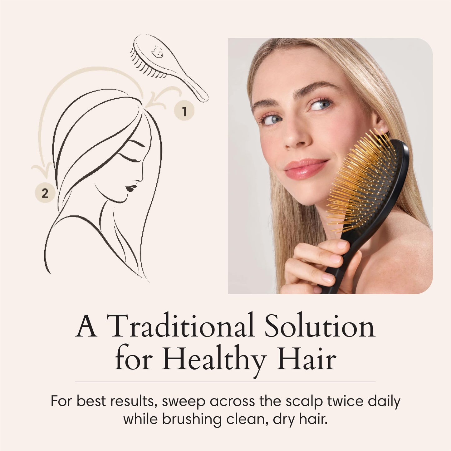 Gua Sha Scalp Massage Hair Brush