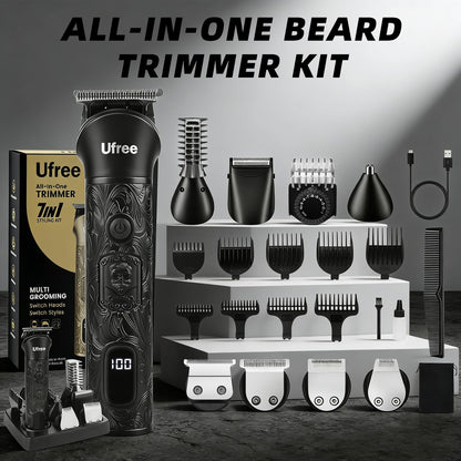 Cordless Beard Trimmer Grooming Kit